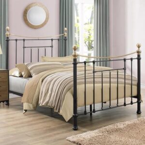 Bronte Steel King Size Bed In Black