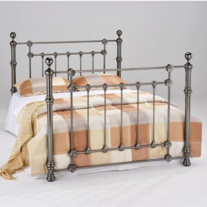 Eithne Metal Double Bed In Black Nickel