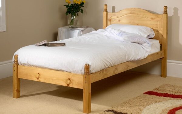 Friendship Mill Orlando Wooden Bed Frame, Single, No Storage, Low Foot End