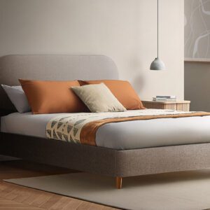 Silentnight Fara Upholstered Bed Frame, Superking, Pebble