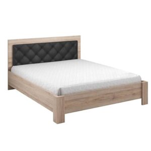 Basalt Wooden King Size Bed In San Remo Oak