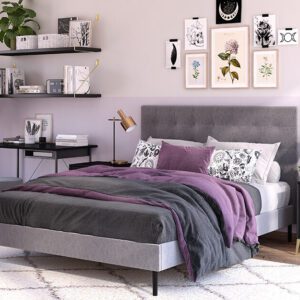 Novo Pandora Fabric Bed Frame, Double