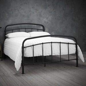 Holston Metal Double Bed In Black