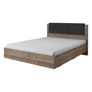 Akron Wooden King Size Bed In Grande Oak