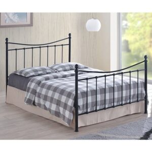 Alderley Metal Double Bed In Black