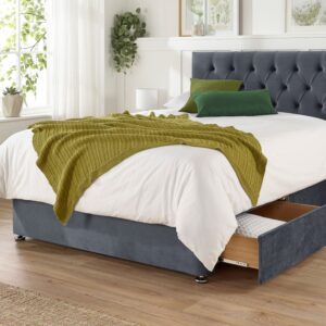 Aspire Olivier Divan Bed Set in Plush Velvet