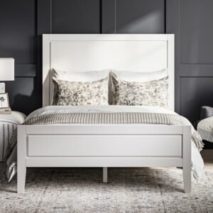 Bayfield Wooden King Size Bed In White