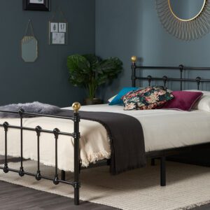 Birlea Atlas Metal Bed Frame, Single, Cream