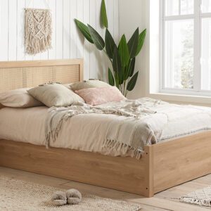 Birlea Croxley Wooden Rattan Ottoman Bed Frame, King Size