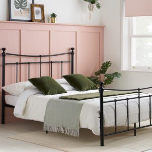 Birlea Emily Metal Bed Frame, Double, Black