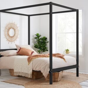 Birlea Mercia Four Poster Bed Frame, Double, Black