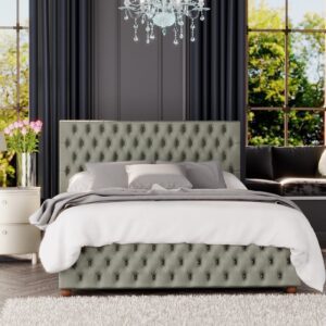 Laurence Llewelyn-Bowen Seren Velvet Fabric Ottoman Bed