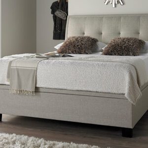 Novo Acerra Ottoman Bed Frame, Double, Oatmeal