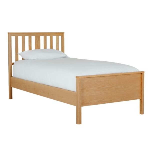 Reston Wooden Single Bed In Oak Natural