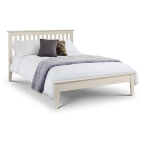 Saadet Wooden Double Size Bed In Low Sheen Lacquer